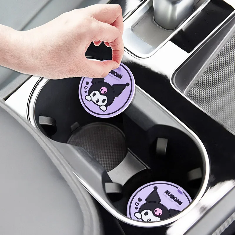 2Pcs Sanrio Kuromi Car Coaster - огляд і ціна Kawaii Tech Accessories